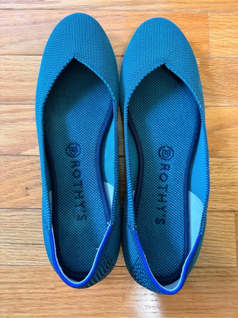 Rothy's Spruce Python Knit Ballet Flats 9.5